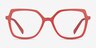 Lunette Matte Red PlasticEyeglass Frames from EyeBuyDirect, Front View