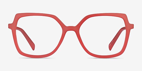 Lunette Matte Red Plastique Montures de lunettes de vue