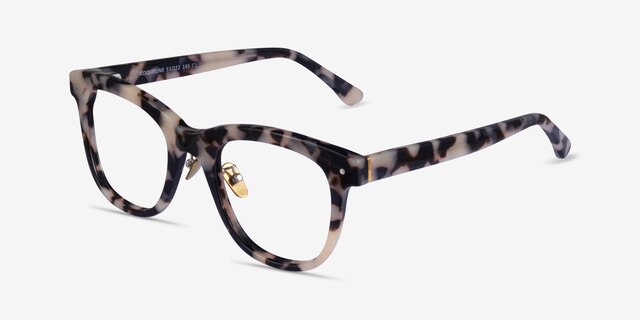 Coqueline Ivory Tortoise AcetateEyeglass Frames from EyeBuyDirect, Angle View
