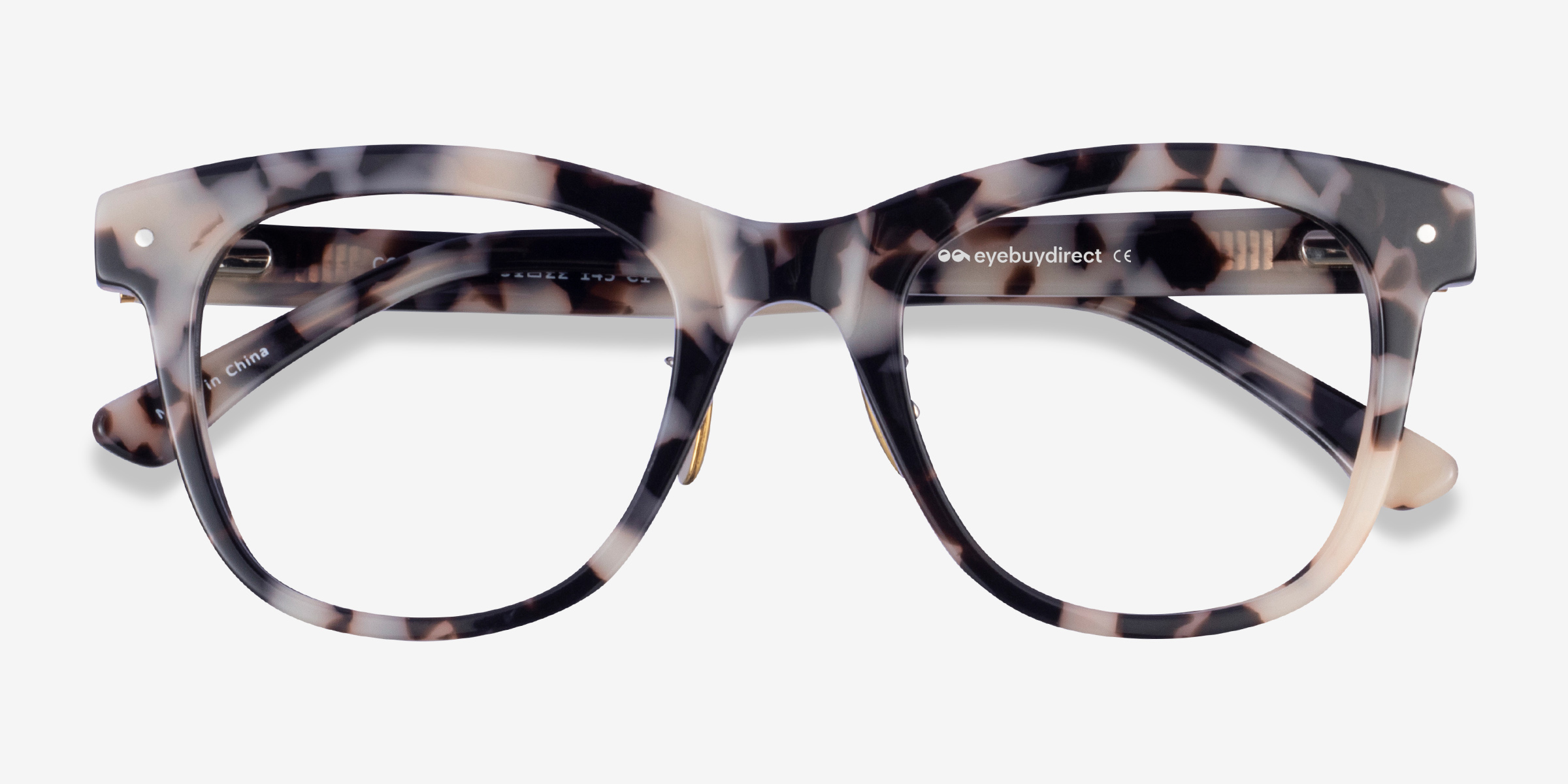 Coqueline Square Ivory Tortoise Glasses for Women | Eyebuydirect