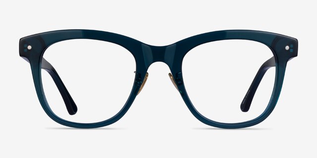 Coqueline Clear Blue AcetateEyeglass Frames from EyeBuyDirect, Front View