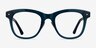 Coqueline Clear Blue AcetateEyeglass Frames from EyeBuyDirect, Front View
