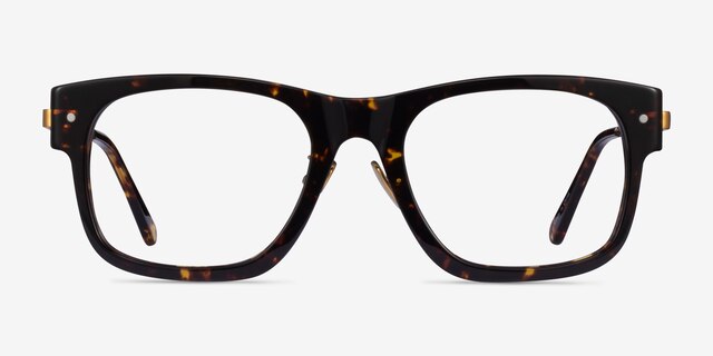 Carlyle Tortoise Gold AcetateEyeglass Frames from EyeBuyDirect, Front View