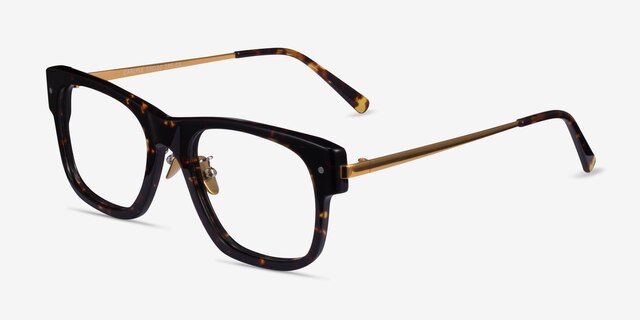 Carlyle Tortoise Gold AcetateEyeglass Frames from EyeBuyDirect, Angle View