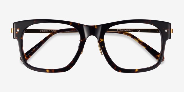 Carlyle Tortoise Gold AcetateEyeglass Frames from EyeBuyDirect, Closed View