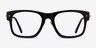 Carlyle Black Gold AcetateEyeglass Frames from EyeBuyDirect, Front View