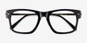 Carlyle Black Gold AcetateEyeglass Frames from EyeBuyDirect, Closed View