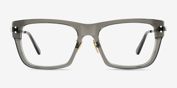Crosby Clear Gray Gunmetal Acetate Eyeglass Frames