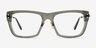Crosby Clear Gray Gunmetal AcetateEyeglass Frames from EyeBuyDirect, Front View