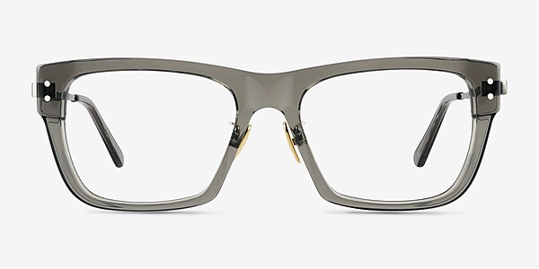 Crosby Clear Gray Gunmetal Acetate Eyeglass Frames