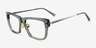 Crosby Clear Gray Gunmetal AcetateEyeglass Frames from EyeBuyDirect, Angle View