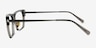 Crosby Clear Gray Gunmetal AcetateEyeglass Frames from EyeBuyDirect, Side View