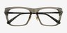 Crosby Clear Gray Gunmetal AcetateEyeglass Frames from EyeBuyDirect, Closed View