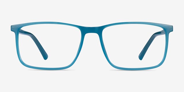 Interstellar Teal PlasticEyeglass Frames from EyeBuyDirect, Front View