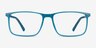 Interstellar Teal PlasticEyeglass Frames from EyeBuyDirect, Front View