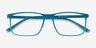 Interstellar Teal PlasticEyeglass Frames from EyeBuyDirect, Closed View