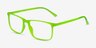 Interstellar Green PlasticEyeglass Frames from EyeBuyDirect, Angle View