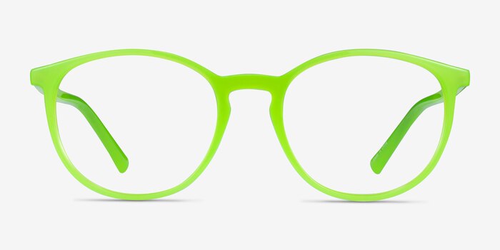 Crescent Green Plastic Eyeglass Frames from EyeBuyDirect