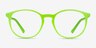 Crescent Green PlasticEyeglass Frames from EyeBuyDirect, Front View