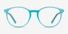 Crescent Bleu PlastiqueMontures de lunettes de vue d'EyeBuyDirect, Vue de Face