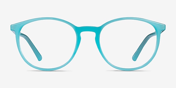 Crescent Blue Plastic Eyeglass Frames