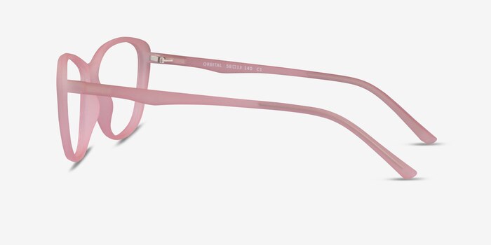 Orbital Matte Pink Plastic Eyeglass Frames from EyeBuyDirect