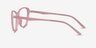 Orbital Matte Pink PlasticEyeglass Frames from EyeBuyDirect, Side View