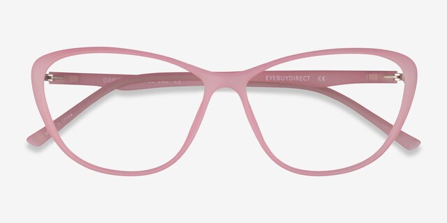 Orbital Matte Pink PlasticEyeglass Frames from EyeBuyDirect, Closed View