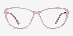 Orbital Matte Purple Plastique Montures de lunettes de vue d'EyeBuyDirect, Vue de Face