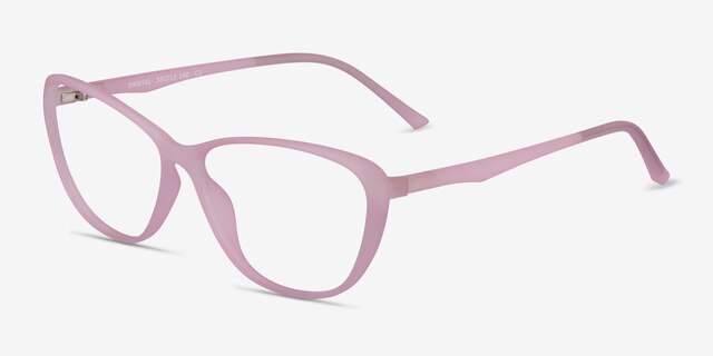 Orbital Matte Purple PlasticEyeglass Frames from EyeBuyDirect, Angle View