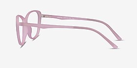 Orbital Matte Purple Plastique Montures de lunettes de vue d'EyeBuyDirect, Vue de Côté