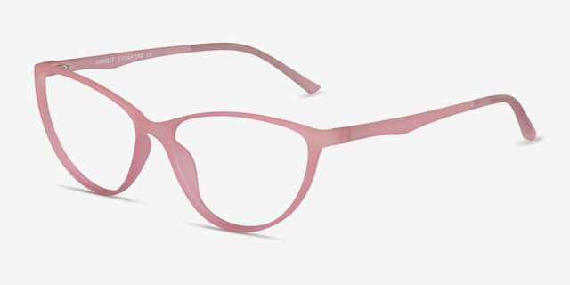 Harvest Matte Pink PlasticEyeglass Frames from EyeBuyDirect, Angle View