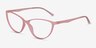 Harvest Matte Pink PlasticEyeglass Frames from EyeBuyDirect, Angle View