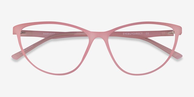 Harvest Matte Pink PlasticEyeglass Frames from EyeBuyDirect, Closed View