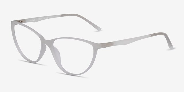 Harvest Matte Clear PlasticEyeglass Frames from EyeBuyDirect, Angle View