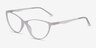 Harvest Matte Clear PlasticEyeglass Frames from EyeBuyDirect, Angle View