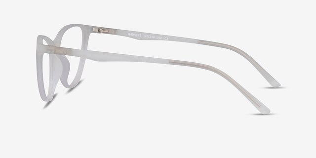 Harvest Matte Clear PlasticEyeglass Frames from EyeBuyDirect, Side View