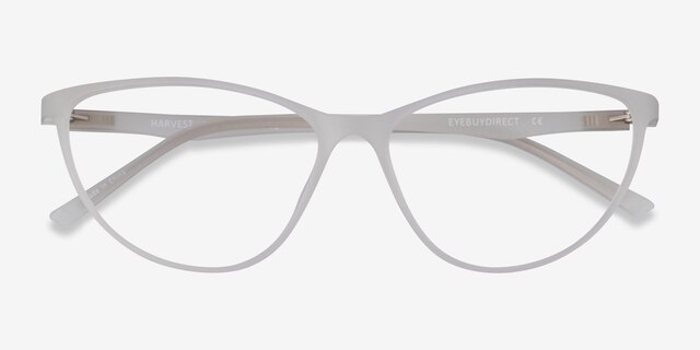 Harvest Matte Clear PlasticEyeglass Frames from EyeBuyDirect, Closed View