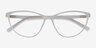 Harvest Matte Clear PlasticEyeglass Frames from EyeBuyDirect, Closed View