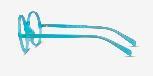 Nocturnal Blue PlasticEyeglass Frames from EyeBuyDirect, Side View
