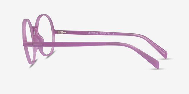 Nocturnal Purple PlasticEyeglass Frames from EyeBuyDirect, Side View