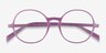 Nocturnal Purple PlasticEyeglass Frames from EyeBuyDirect, Closed View
