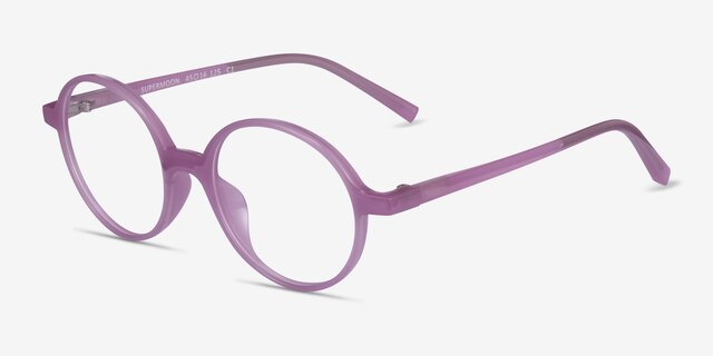 Supermoon Purple PlasticEyeglass Frames from EyeBuyDirect, Angle View