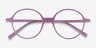 Supermoon Purple PlasticEyeglass Frames from EyeBuyDirect, Closed View