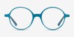 Supermoon Teal PlasticEyeglass Frames from EyeBuyDirect, Front View
