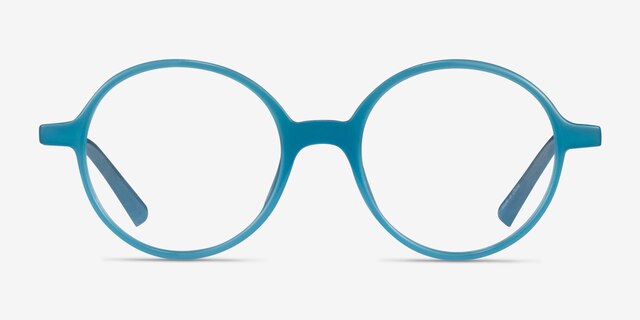 Supermoon Teal PlasticEyeglass Frames from EyeBuyDirect, Front View