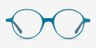 Supermoon Teal PlasticEyeglass Frames from EyeBuyDirect, Front View