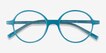 Supermoon Teal PlasticEyeglass Frames from EyeBuyDirect, Closed View