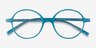 Supermoon Teal PlasticEyeglass Frames from EyeBuyDirect, Closed View