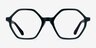 Aldridge Dark Green AcetateEyeglass Frames from EyeBuyDirect, Front View